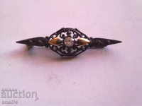 Brooch - gold and silver