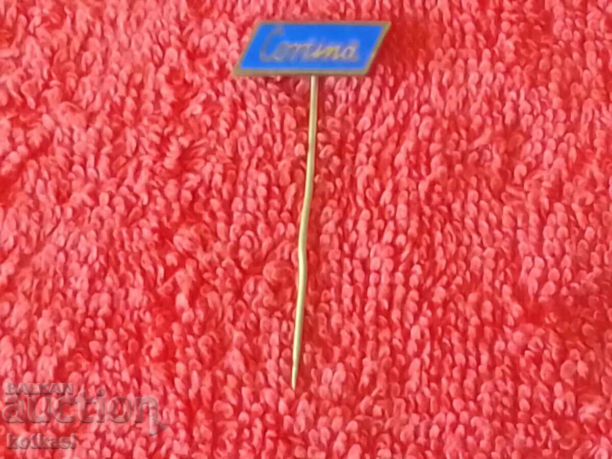 Auction Old metal badge pin Cortina Winter Olympic Games 1956 Auction Old metal badge pin Cortina Winter Olympic Games 1956