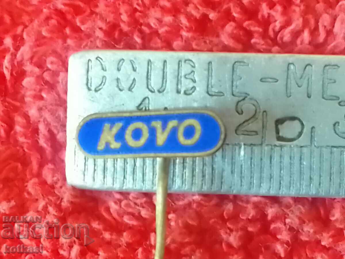 Old Metal Bronze KOVO Pin Badge Old Metal Bronze KOVO Pin Badge