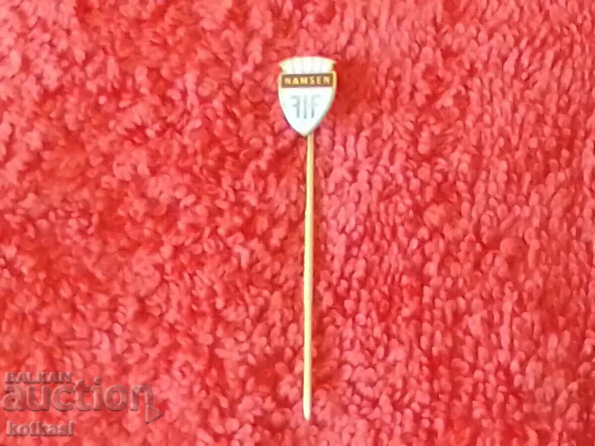 Стара значка бронз игла емайл NAMSEN - 5