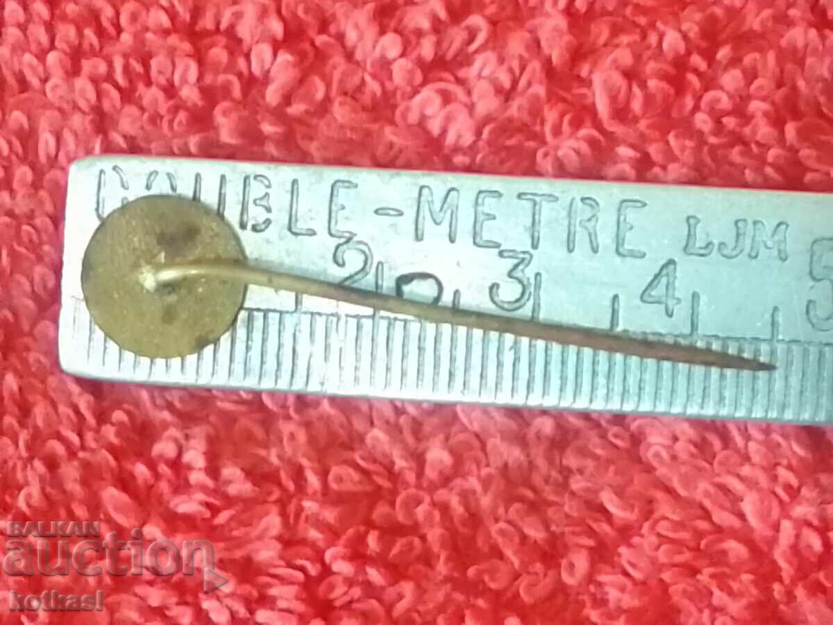 Old social badge bronze pin O U TESLA with price 2.50 BGN | € 1.28 Old social badge bronze pin O U TESLA with price 2.50 BGN | € 1.28