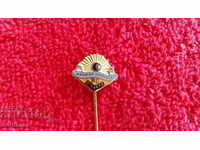 Old sport badge bronze needle Australia Bowling Club