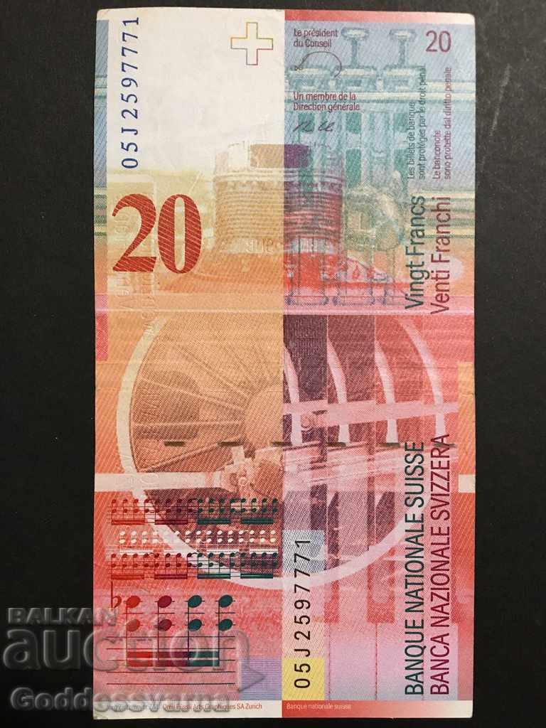 Auction  Switzerland 20 Francs Ref 7771