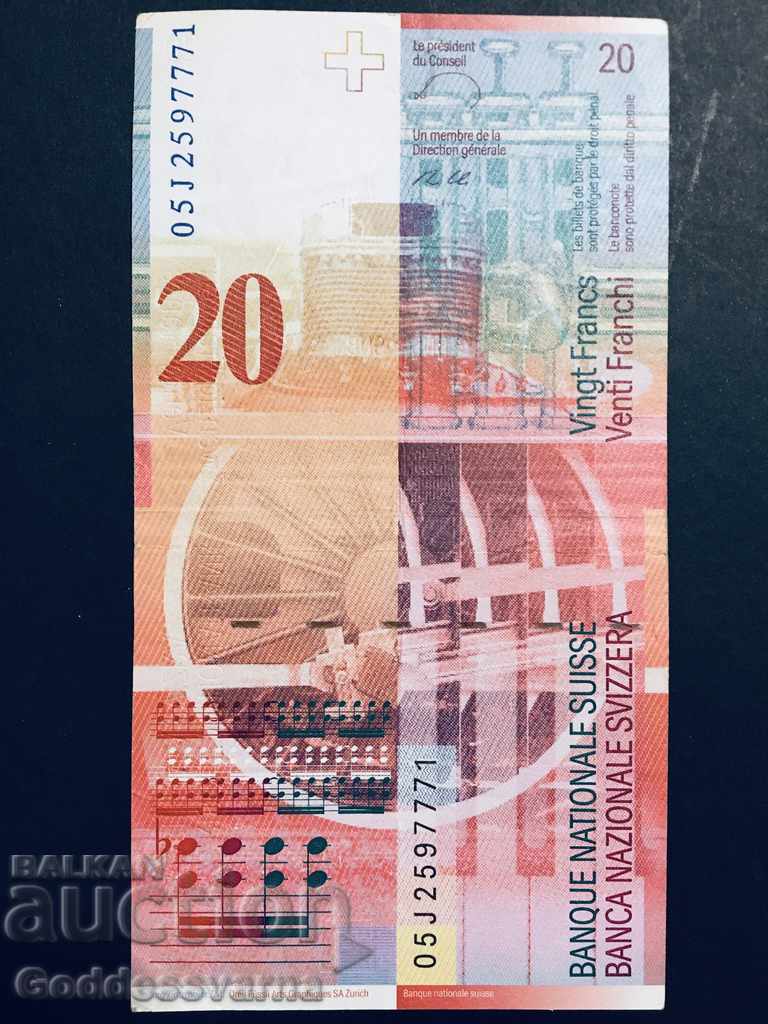Delivery of Switzerland 20 Francs Ref 7771