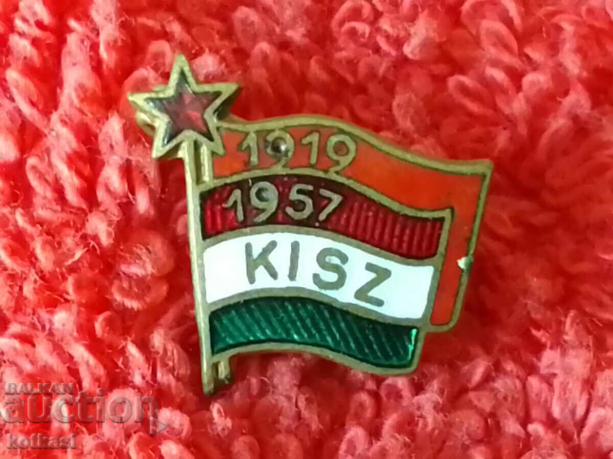 Delivery of Old social badge bronze enamel 1919 - 1957 KISZ Delivery of Old social badge bronze enamel 1919 - 1957 KISZ