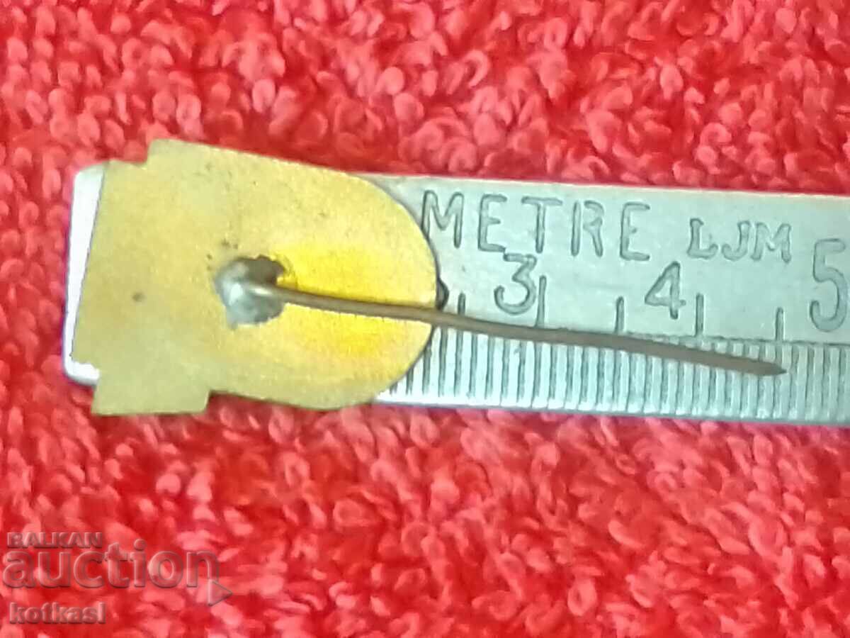 Old social badge bronze pin enamel OCZ KARDJALI with price 21.00 BGN | € 10.74 Old social badge bronze pin enamel OCZ KARDJALI with price 21.00 BGN | € 10.74