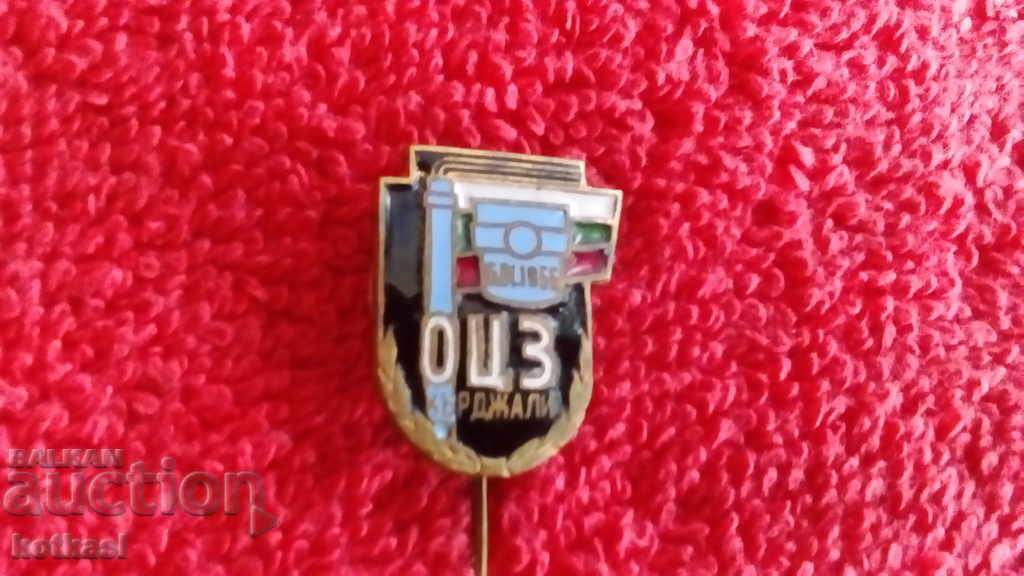 Delivery of Old social badge bronze pin enamel OCZ KARDJALI Delivery of Old social badge bronze pin enamel OCZ KARDJALI