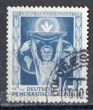 1955. GDR. Oamenii de solidaritate.