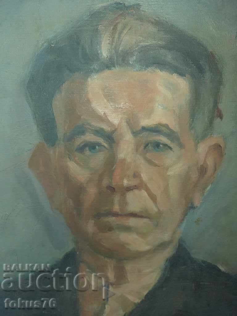 КАРТИНА МАСЛО ПЛАТНО ПОРТРЕТ АВТОР НИКОЛАЙ ДЕМЕРОВ ПОДПИСАНА с цена 140.00 лв. | € 71.58 КАРТИНА МАСЛО ПЛАТНО ПОРТРЕТ АВТОР НИКОЛАЙ ДЕМЕРОВ ПОДПИСАНА с цена 140.00 лв. | € 71.58