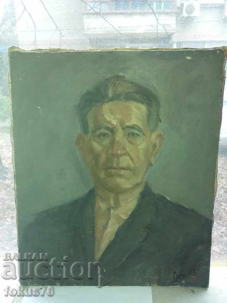 PAINTING OIL PAINTED PORTRAIT AUTHOR NICOLE DEMER SIGNED