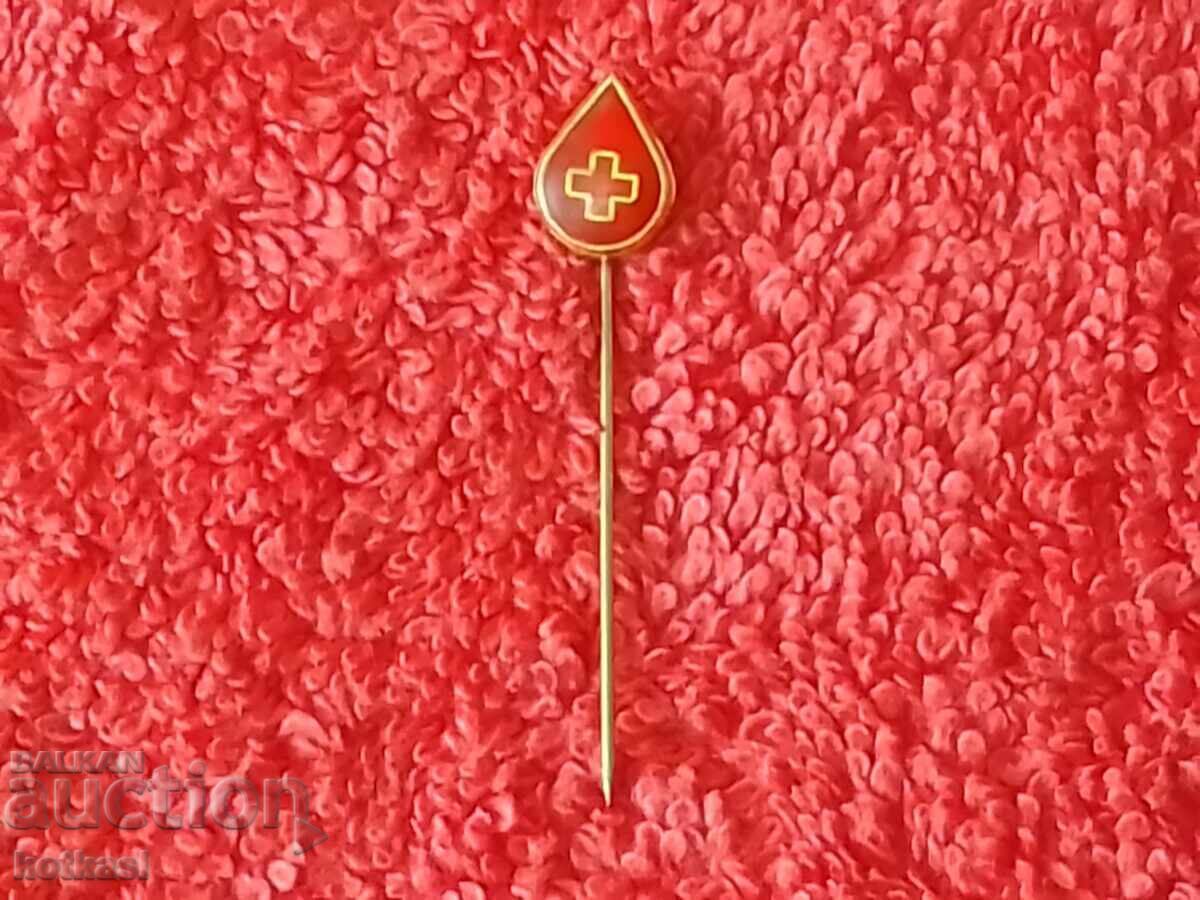 Old badge pin Red Cross Blood Donor - 6 Old badge pin Red Cross Blood Donor - 6