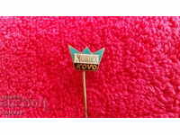Old Metal Bronze Pin Badge Enamel KOVO