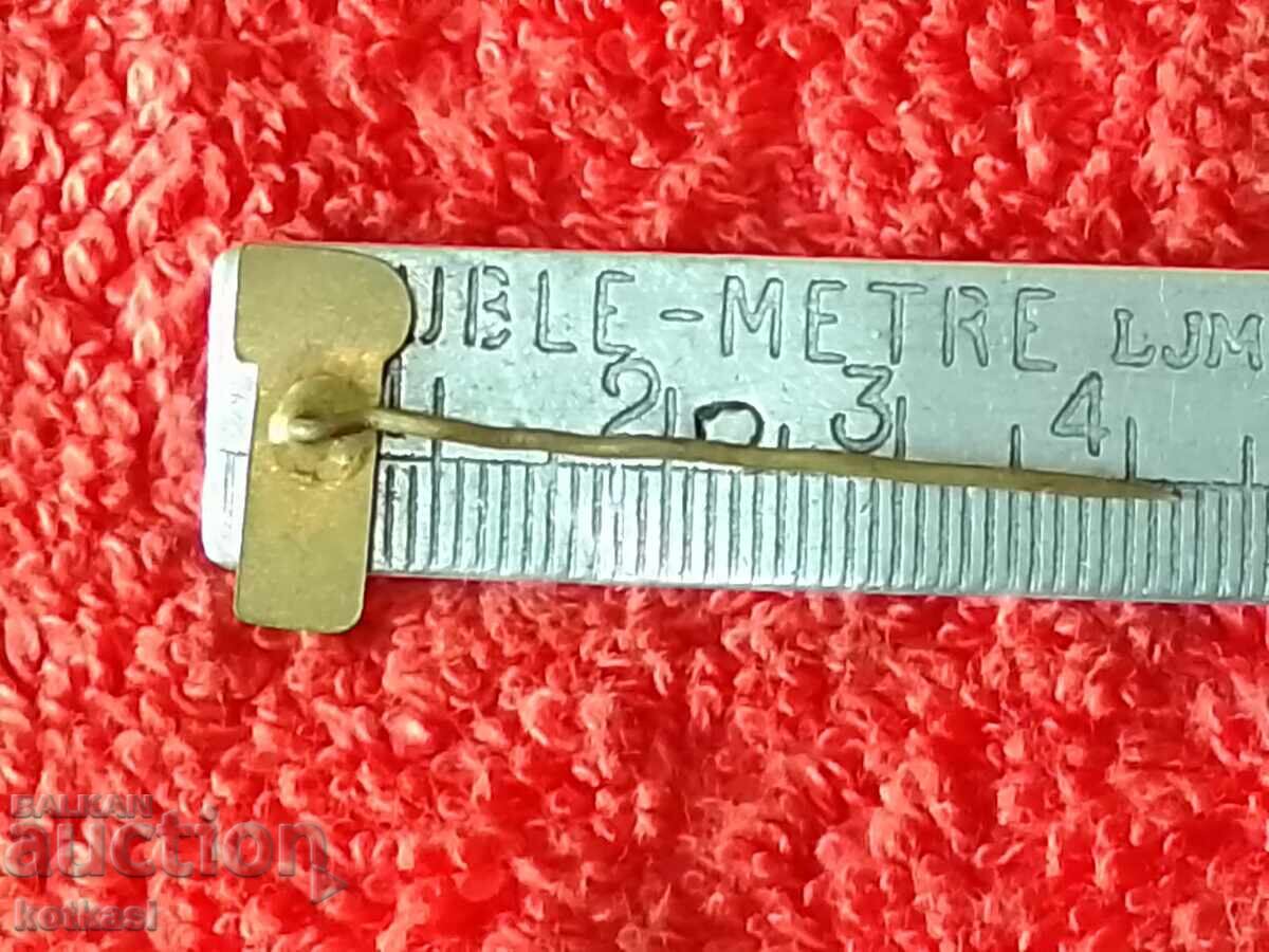 Old rare badge bronze pin enamel JIKOV - 5 Old rare badge bronze pin enamel JIKOV - 5