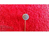 Old Bronze Pin Enamel Z Badge