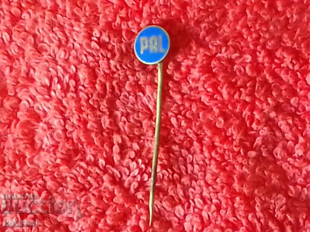 Auction Old metal bronze pin badge enamel PAL Auction Old metal bronze pin badge enamel PAL