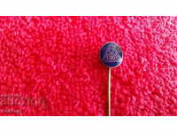 Old bronze pin badge enamel RUKOV
