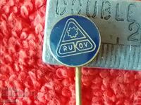 Vechi bronz pin ecuson email email RUKOV