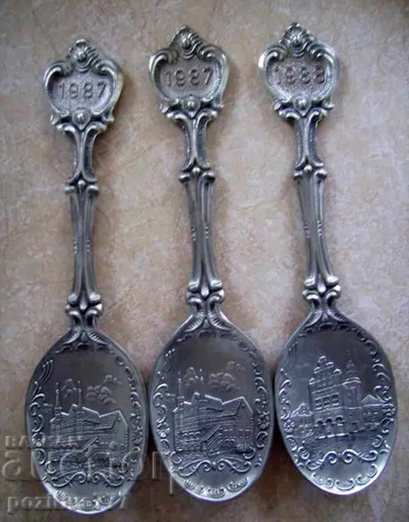 Antique German Decorative Spoons - Original