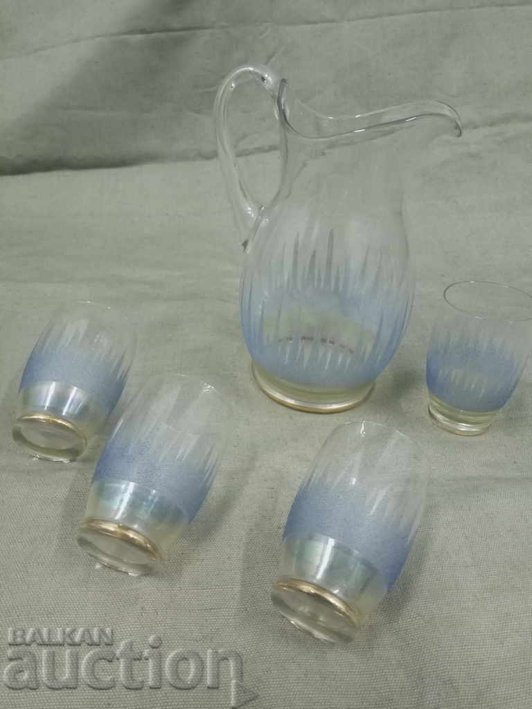 4-glass jug - hand glass with price 100.00 BGN | € 51.13 4-glass jug - hand glass with price 100.00 BGN | € 51.13