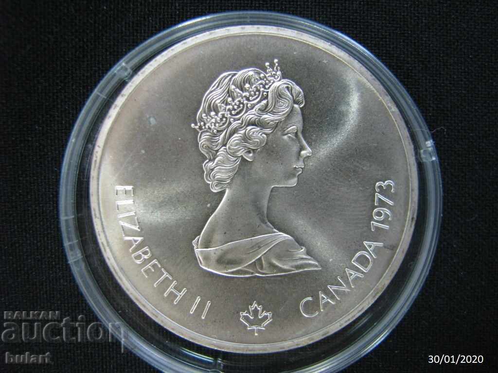 CANADA 1973 ELIZABETH II MONTREAL 1976 OLYMPIAD 10 dolari