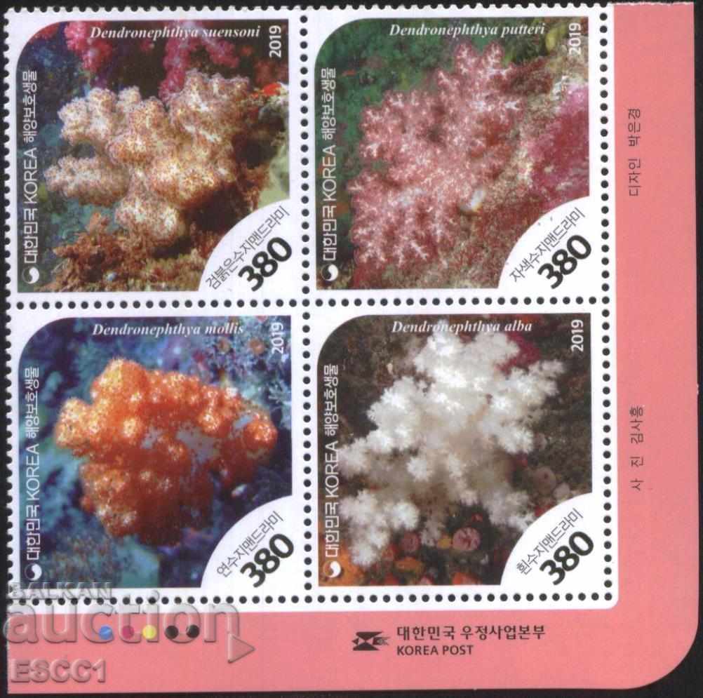 Чисти марки Морска Фауна  Корали 2019 от Южна Корея