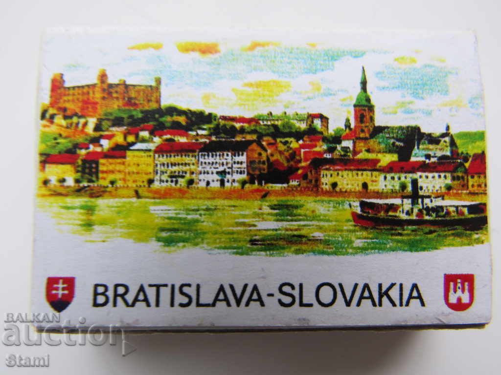 Collectible match magnet from Bratislava, Slovakia-10 with price 8.70 BGN | € 4.45 Collectible match magnet from Bratislava, Slovakia-10 with price 8.70 BGN | € 4.45