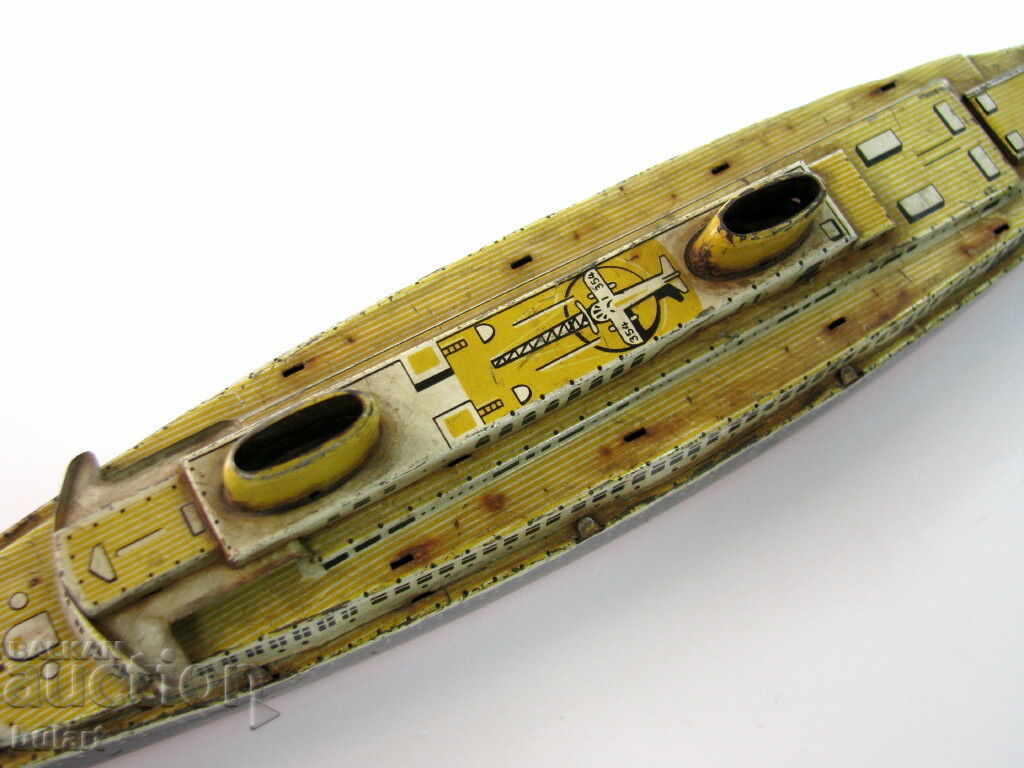 GERMANY TIN TOY BOAT KELLERMAN PLAY SHIP OF GERMANY - 5 GERMANY TIN TOY BOAT KELLERMAN PLAY SHIP OF GERMANY - 5