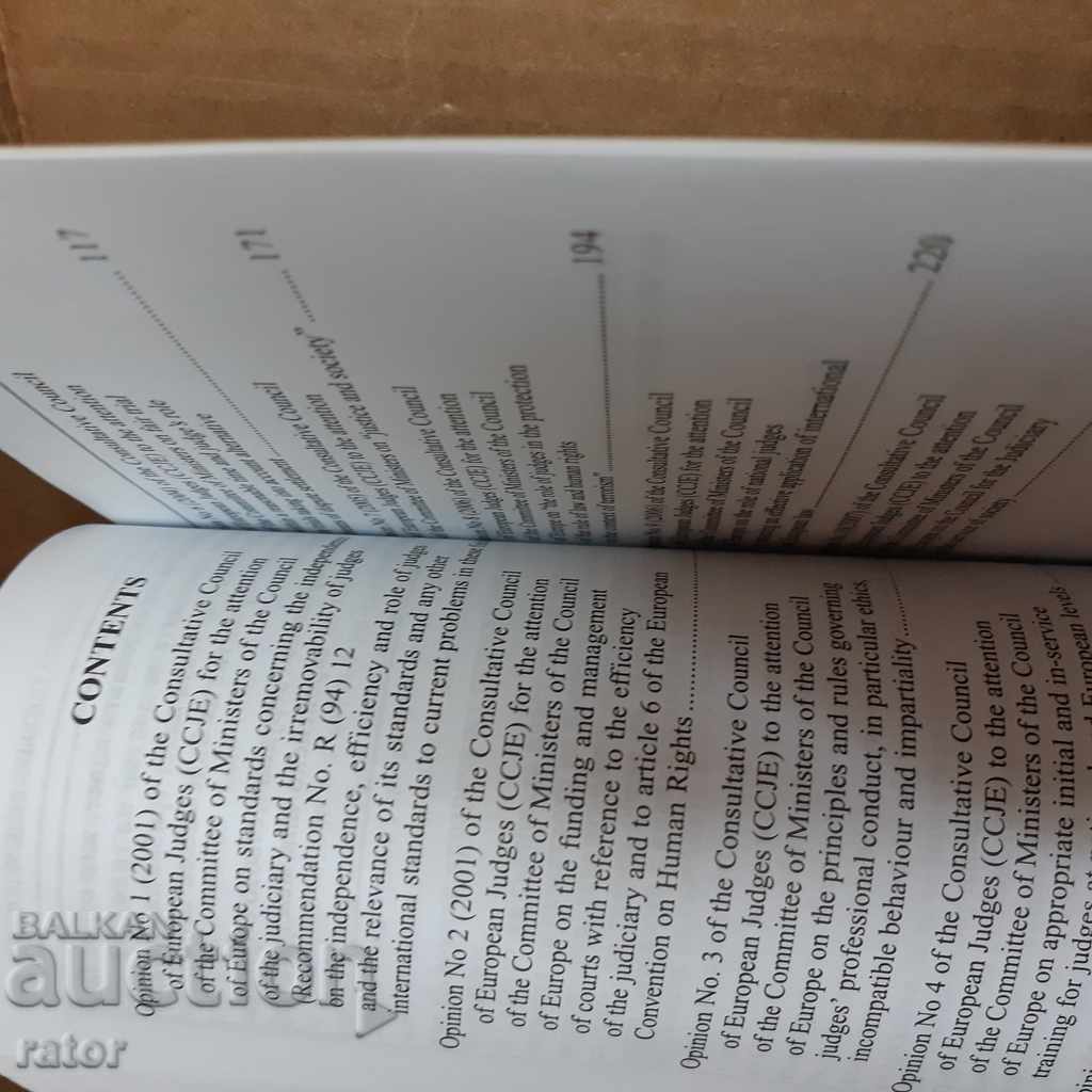 Delivery of Law, court - CCJE Opinions 2009 by Krusty Tsonchev