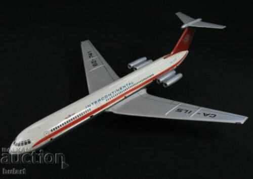 AIRPLANE AIRCRAFT TIN TOY CA - ILS 62 - 741 AIRCRAFT TOY