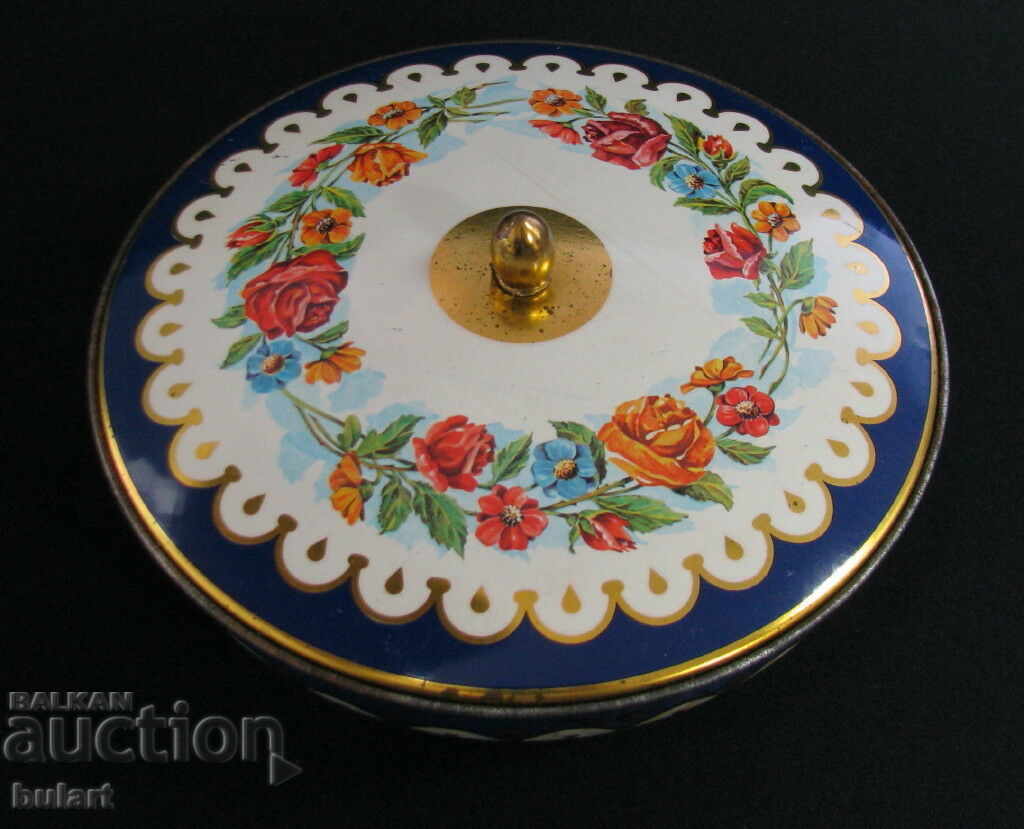 Auction METAL BOX TIN CANDY COOKIES BOWL ENGLAND ENGLAND Auction METAL BOX TIN CANDY COOKIES BOWL ENGLAND ENGLAND