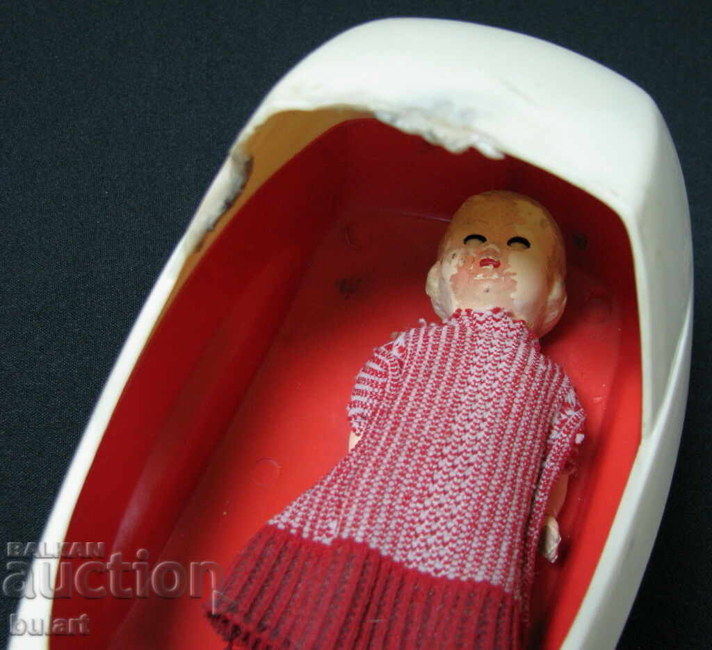 Auction OLD DOLL CELLULOID TOY TROLLEY BABY DOLL CELLULOID Auction OLD DOLL CELLULOID TOY TROLLEY BABY DOLL CELLULOID