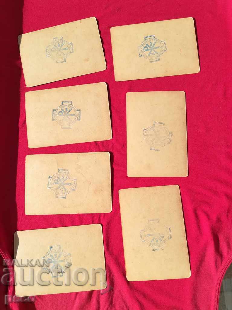 Old cards religion Jerusalem seals - 6 Old cards religion Jerusalem seals - 6