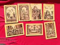 Old cards religion Jerusalem seals