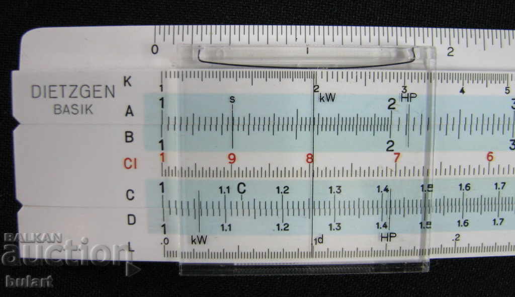 GERMANY LOGARITHMIC LINE DIETZGEN 1765-P GERMANY RULE - 5 GERMANY LOGARITHMIC LINE DIETZGEN 1765-P GERMANY RULE - 5