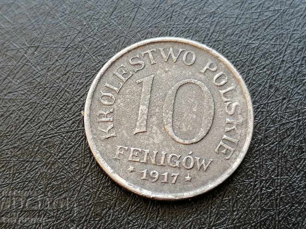 10 feniga 1917 Πολωνία σιδήρου