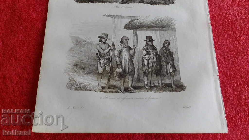 Delivery of Old lithograph engraving graphic Delivery of Old lithograph engraving graphic