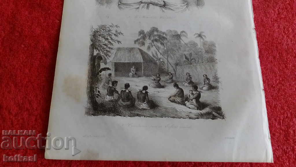 Delivery of Old engraving lithograph graphic Delivery of Old engraving lithograph graphic
