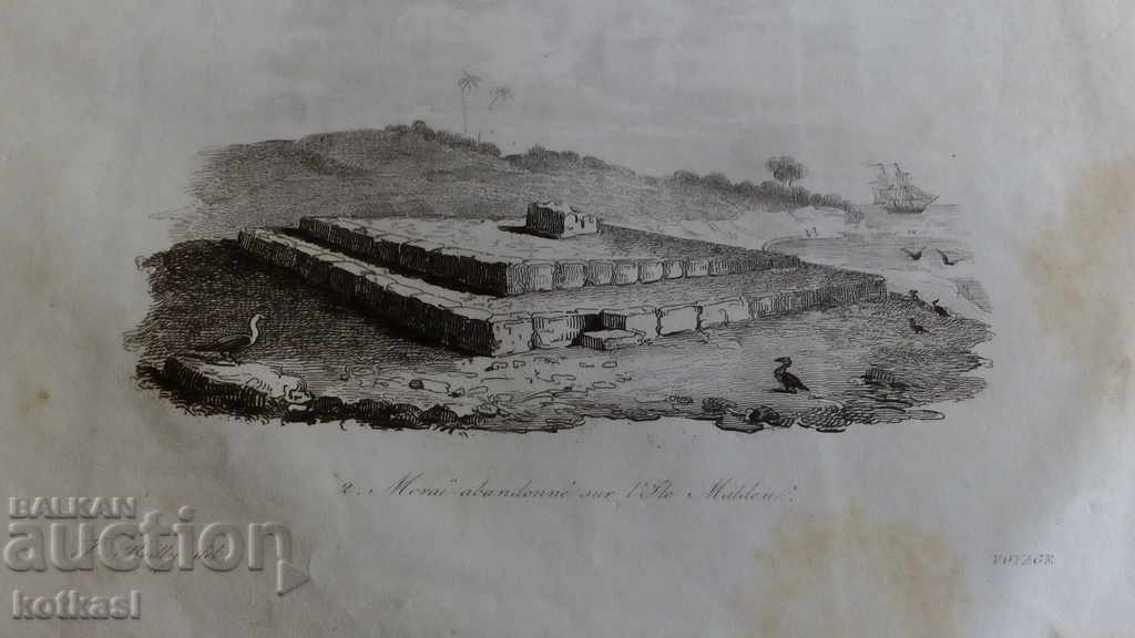 Old engraving lithograph graphic - 5