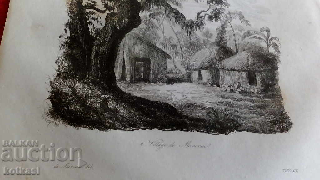 Old engraving lithograph graphic - 5 Old engraving lithograph graphic - 5