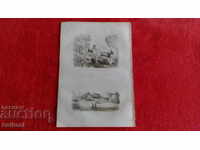 Παλιά χαρακτική λιθογραφία γραφικό