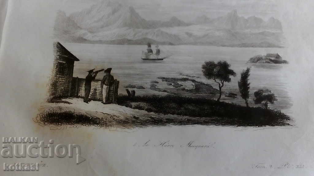 Old engraving lithograph graphic - 5 Old engraving lithograph graphic - 5