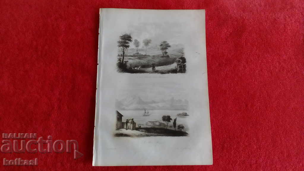 Old engraving lithograph graphic Old engraving lithograph graphic