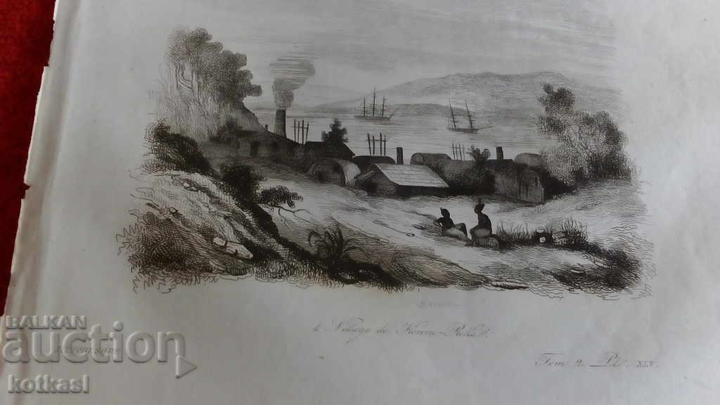 Old engraving lithograph graphic - 5 Old engraving lithograph graphic - 5