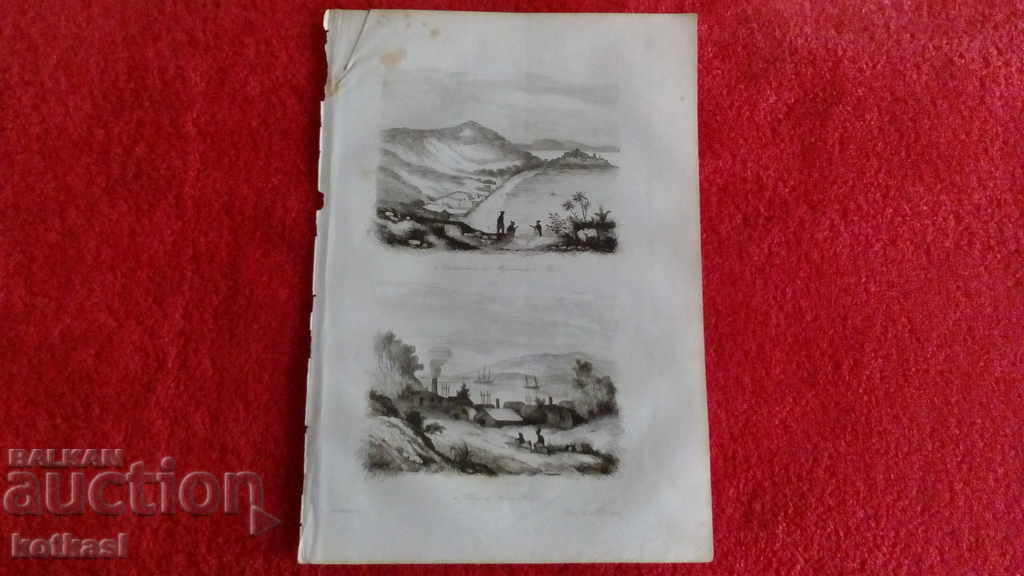 Old engraving lithograph graphic Old engraving lithograph graphic
