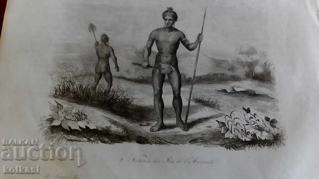 Old engraving lithograph graphic - 5 Old engraving lithograph graphic - 5