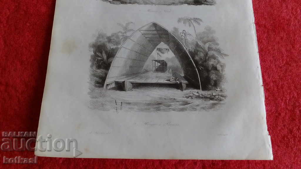 Delivery of Old engraving lithograph graphic Delivery of Old engraving lithograph graphic