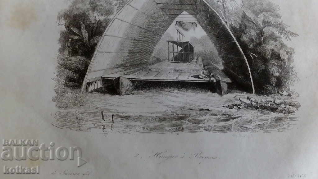 Old engraving lithograph graphic - 5 Old engraving lithograph graphic - 5