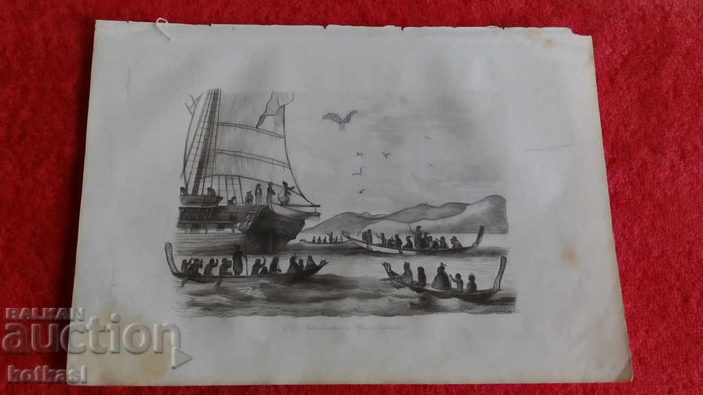 Παλιά χαρακτική λιθογραφία γραφικό Παλιά χαρακτική λιθογραφία γραφικό