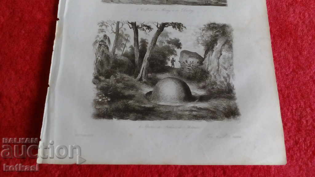 Delivery of Old engraving lithograph graphic Delivery of Old engraving lithograph graphic