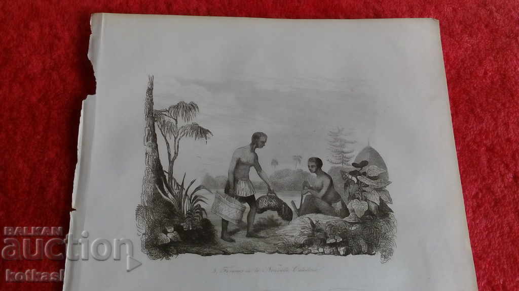 Παλιά χαρακτική λιθογραφία γραφικό με τιμή 35.50 BGN | € 18.15